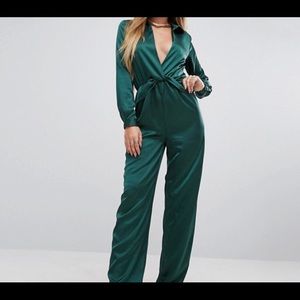 Pretty Little Thing Green jumpsuit